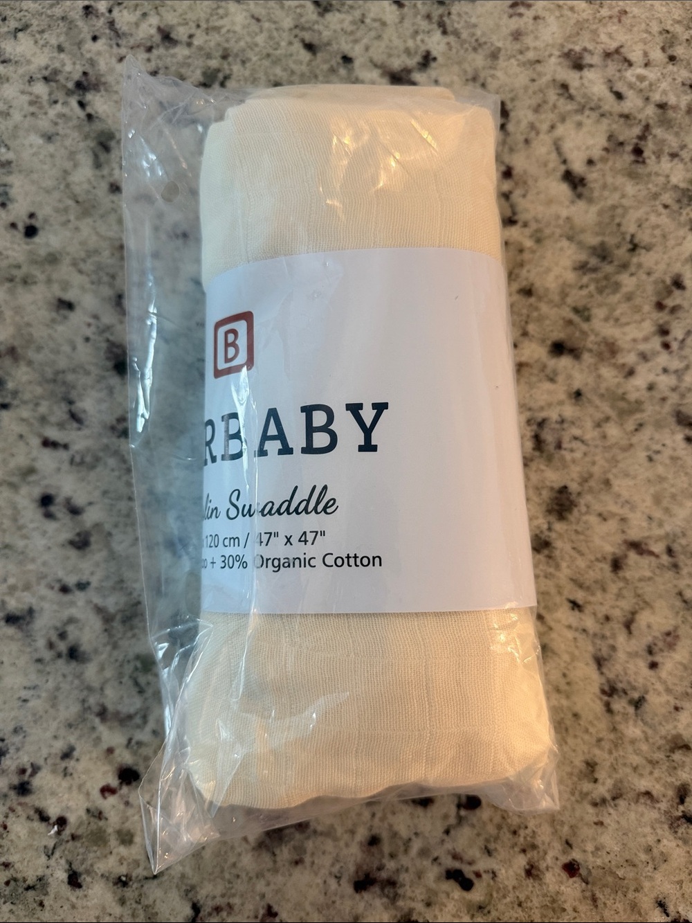 Burbaby Muslin Swaddle - Cream